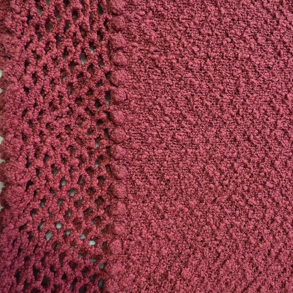 Chic Knit Skirt, Shirt and Cardigan 3 Piece Set in Red-brown Tone. Hand Made - Picture 9 of 16